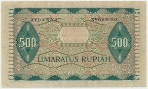 Indonésie, 500 rupií 1952