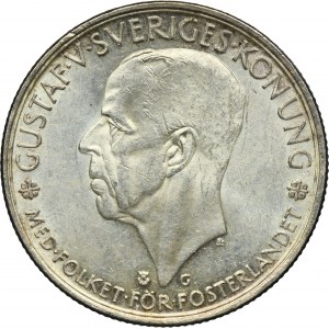Sweden, Gustav V, 5 Kronor Stokholm 1935 G