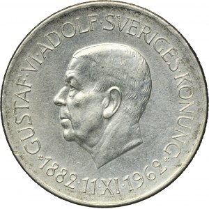 Sweden, Gustaf VI Adolf, 5 Krone Stockholm 1962