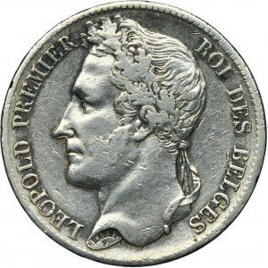 Belgium, Leopold II, 5 Francs Brussels 1834