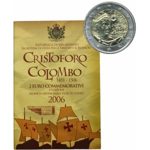 San Marino, 2 Euro Rzym 2006 - Krzysztof Kolumb