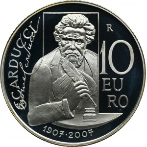 San Marino, 10 Euro Rome 2007 - Giosuè Carducci