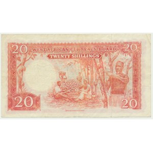 British West Africa, 20 Shillings 1953