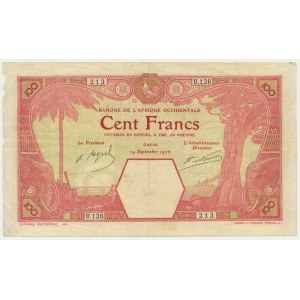 Francja, Francuska Afryka Zachodnia, 100 franków 1926