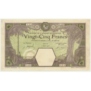 Francja, Francuska Afryka Zachodnia, 25 franków 1926