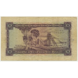 Afrique du Sud, £10 1955 - Anglais - Afrikaans