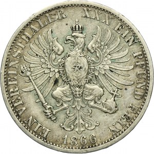 Germany, Kingdom of Prussia, Wilhelm I, Thaler Berlin 1866 A