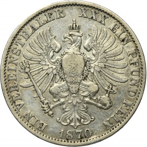 Germany, Kingdom of Prussia, Wilhelm I, Thaler Berlin 1870 A