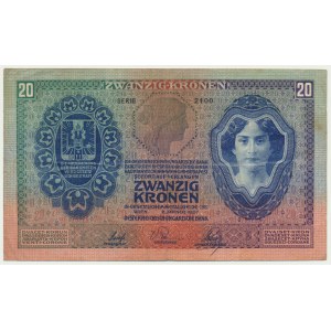 Austria, 20 koron 1907 - ŁADNY