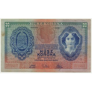 Austria, 20 koron 1907 - ŁADNY