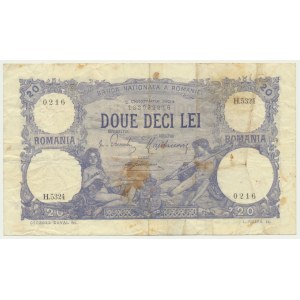 Romania, 20 Lei 1924