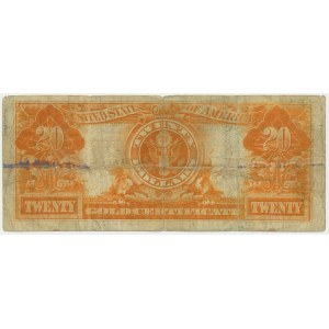 USA, Certificat en or, $20 1922 - Speelman &amp; White -.