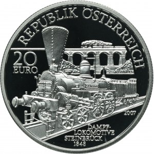 Austria, 20 Euro Wiedeń 2007 - Koleje Południowe Wiedeń-Triest