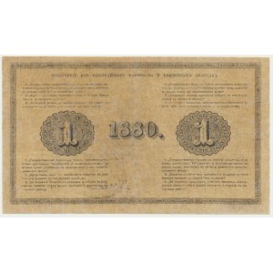 Russia, 1 Rubel 1880 - SCARCE