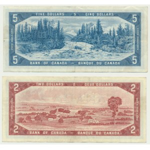 Canada, set of 2-5 Dollars 1954 (2 pcs.)