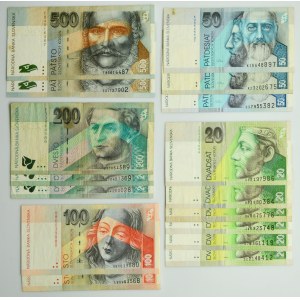 Słowacja, 20-500 koron (16 szt.)