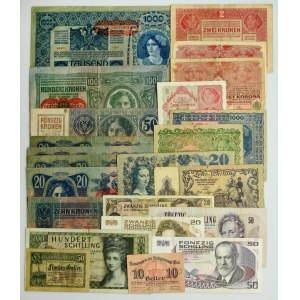 Austria, group of banknotes (23 pcs.)