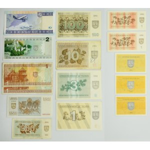 Lithuania, group of banknotes (15 pcs.)