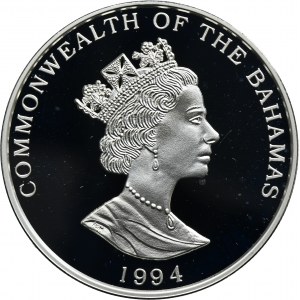 Bahamy, Elizabeth II, 5 USD 1994 - Ohrozené voľne žijúce živočíchy