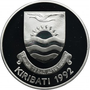 Kiribati, 20 Dolarów Llantrisant 1992 - Zagrożona przyroda