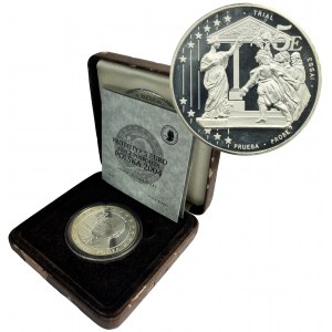 ÉCHANTILLON, Pologne, Prototype 5 Euro 2004 Jean-Paul II - PIEDFORT