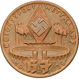 Germany, Third Reich, Hitlerjugend sports competition badge 1939