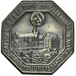 Niemcy, III Rzesza, Odznaka Rozmieszczenia 48 Brygady w Marburgu 1934