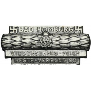 Niemcy, III Rzesza, Odznaka 80 Pułk Fizylierów Bad Homburg 1936