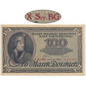 100 marks 1919 - X Ser. BG - HIGH RARITY