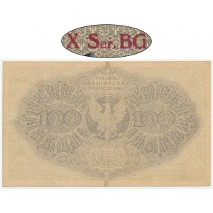 100 marks 1919 - X Ser. BG - HIGH RARITY