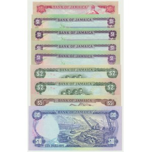 Jamaica, 50 Cents - 10 Dollars (1970-90)(9 pcs.)