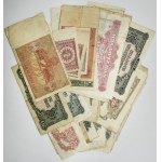 Set of PRL banknotes, 50 pennies - 1,000 zlotys 1944-47 (approx. 70 pieces).