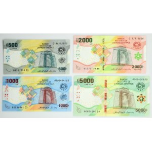 Stredoafrické štáty, sada 500-5 000 frankov 2020 (4 jednotky)