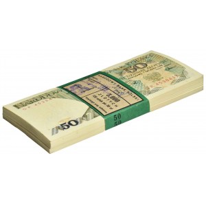 Paczka bankowa 50 złotych 1988 - GP - (100 szt.)