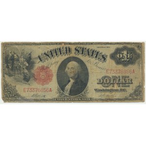 USA, Red Seal, 1 Dollar 1917 - Elliott & Burke -