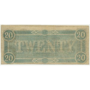 USA, Confederate States America, Richmond, 20 Dollars 1864