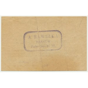 Krakow, Antoni Hawełka, 50 halers 1919 - unlisted signature