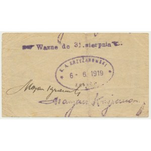 Kraków, Księgarnia S.A. Krzyżanowski, 2 korony 1919 - OBIEGOWY