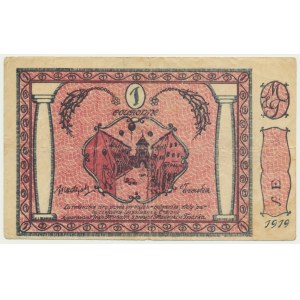 Krakow, Lvov Confectionery, 1 crown 1919 - E series