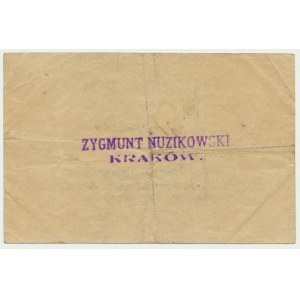Krakow, Bar Amerykański Zygmun Nuzikowski, 1 crown 1919 - RARE