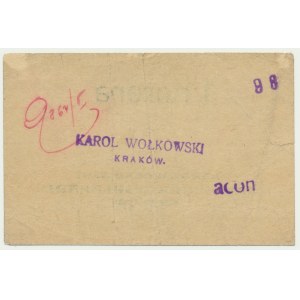 Cracovie, Café Esplanade, 1 couronne 1919 - timbre 1918