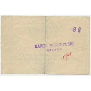 Kraków, Kawiarnia Esplanade, 1 korona 1919 - stempel 1919