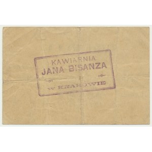 Kraków, Jan Bisanz, Letnia Kawiarnia i Mleczarnia, 1 korona 1919 - obiegowy