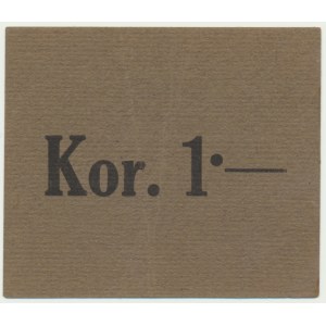 Krakow, United Companies Drobner, 1 crown 1919 - blank