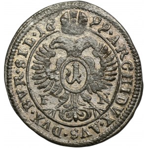 Śląsk, Panowanie habsburskie, Leopold I, 1 Krajcar Opole 1699 FN