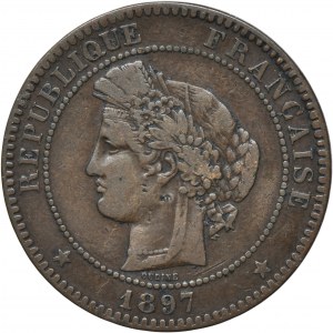 Francúzsko, Tretia republika, 10 centov Paríž 1897 A
