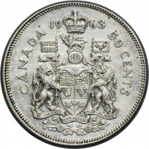 Kanada, Elizabeth II, 50 centů Ottawa 1963