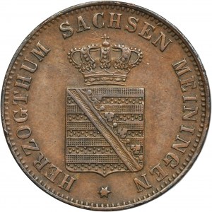 Německo, Sasko-Meiningenské knížectví, Bernard II, 1 Krajcar Mnichov 1854