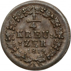 Niemcy, Księstwo Nassau, Wilhelm, 1/4 Kreuzer Limburg 1819 L