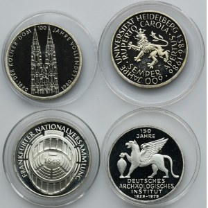 Set, Germany, FRG, 5 Mark (4 pcs.)